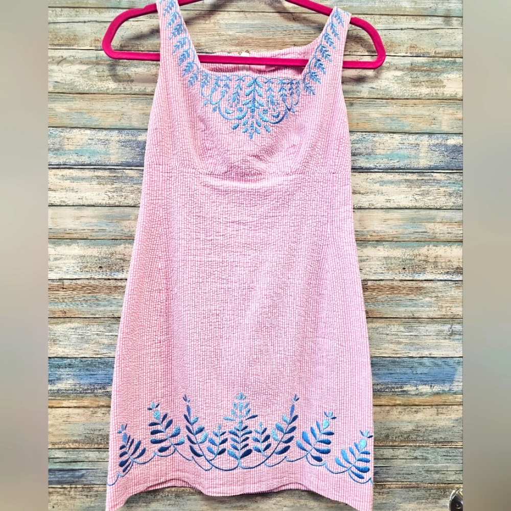 Lilly Pulitzer Pink Seersucker Dress